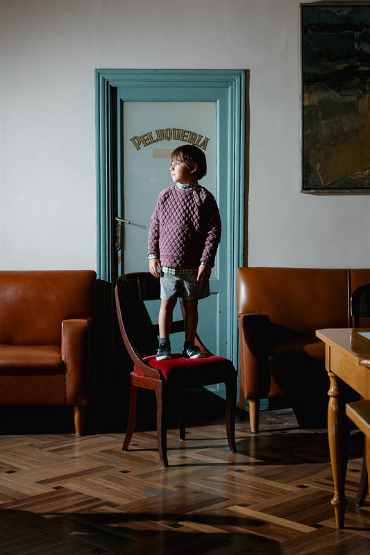 Unisex malvos spalvos džemperis