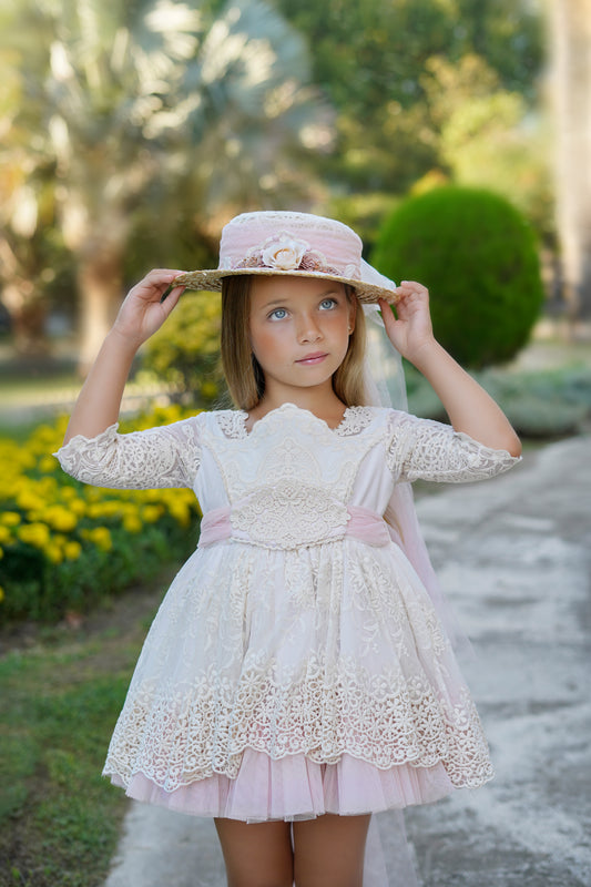 Vaikiška ceremoninė aukštosios mados suknelė TIEMPO – Pagaminta Ispanijoje