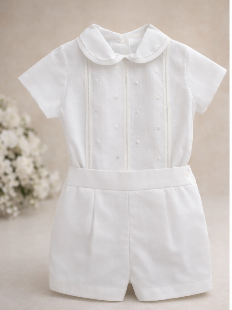 Elegantiškas krikšto kostiumėlis berniukui