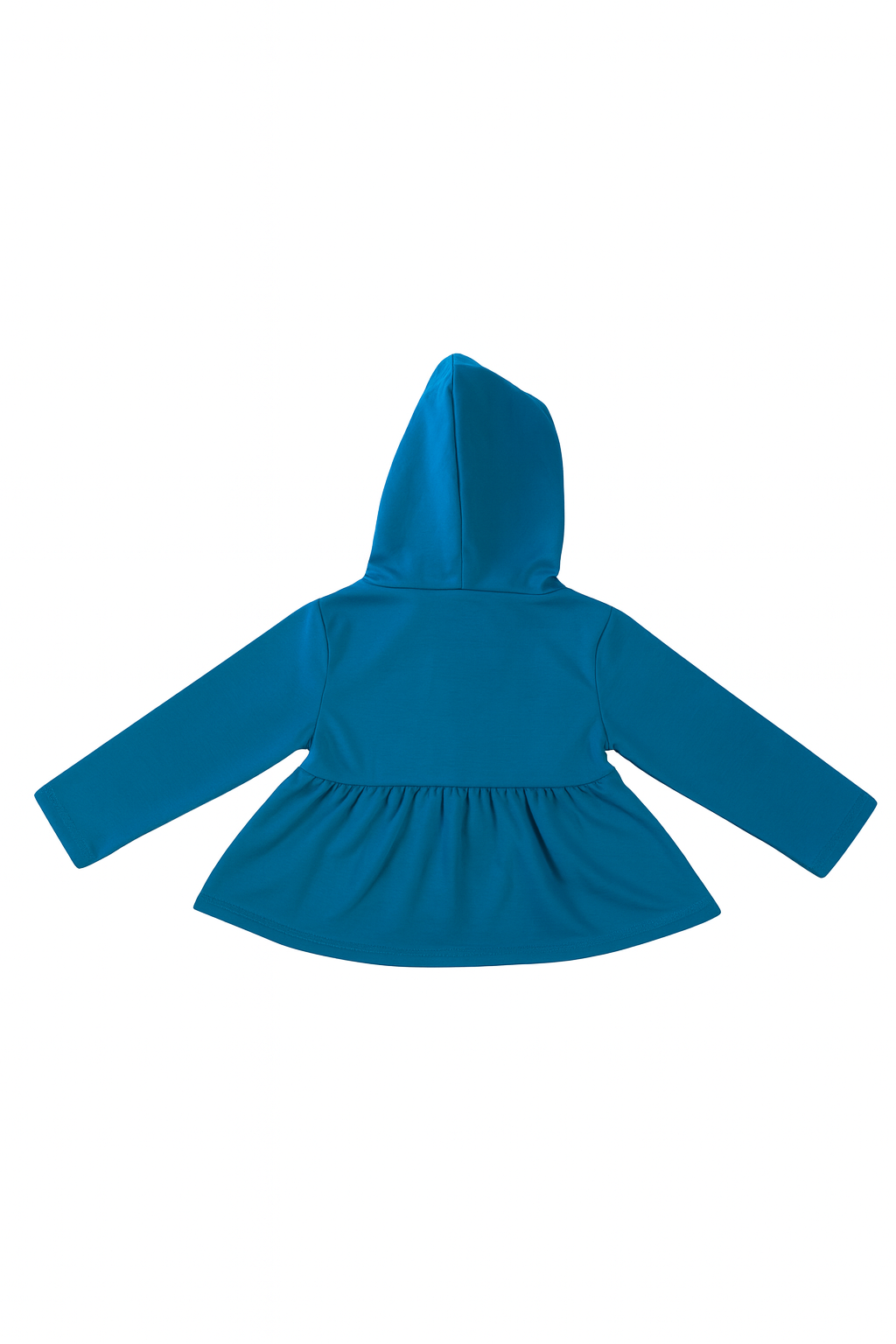 Mėlynas mergaitiškas džemperiukas su kapišonu