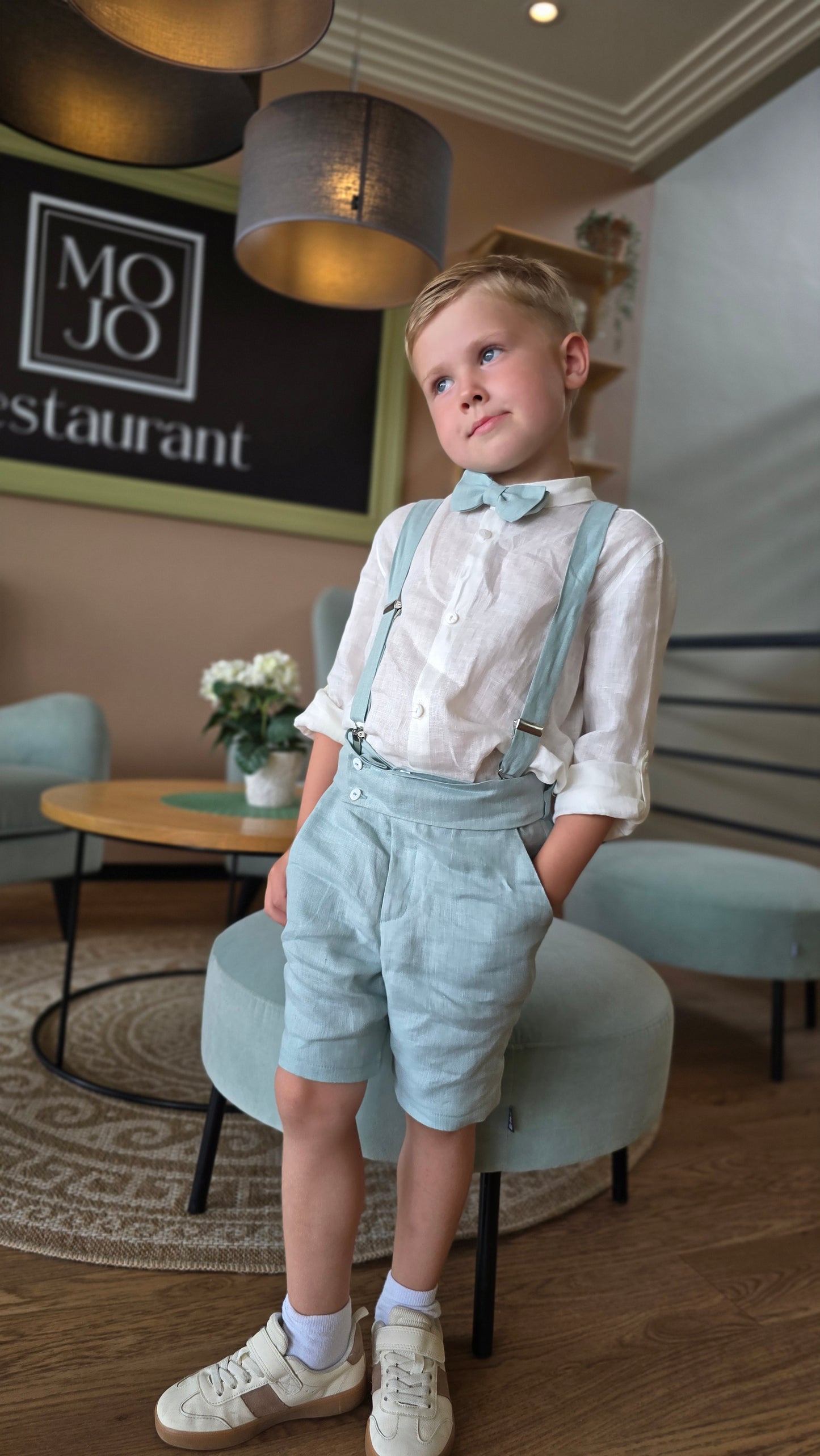 100 % lininiai marškiniai berniukams