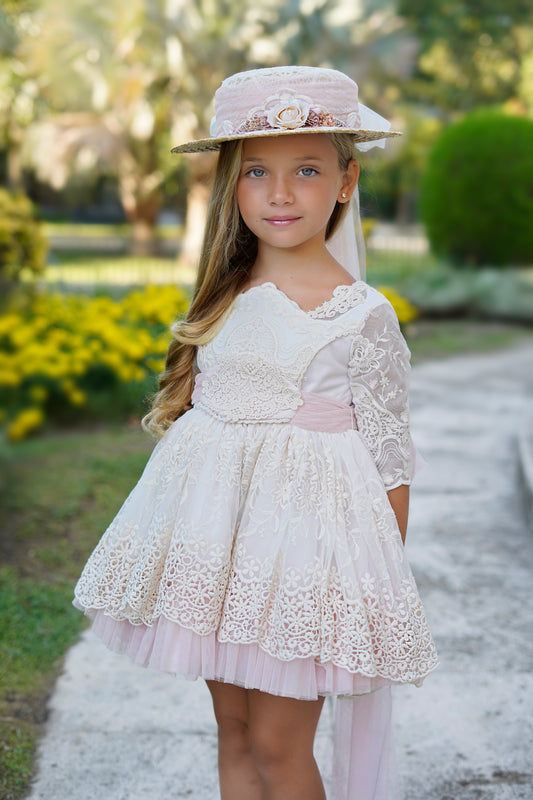 Vaikiška ceremoninė aukštosios mados suknelė TIEMPO – Pagaminta Ispanijoje