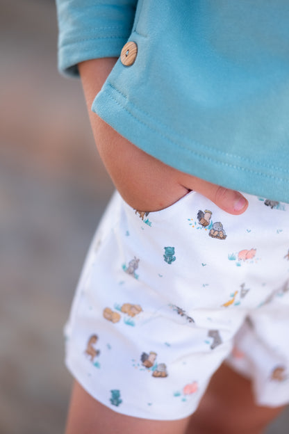 Džemperis ir šortai Traktoriukas