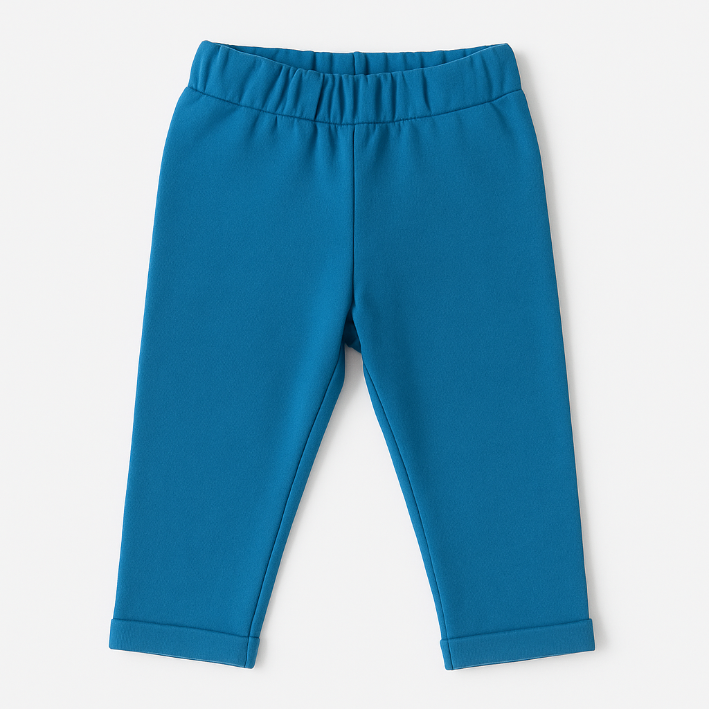 Mėlynos kelnės su kišenėmis