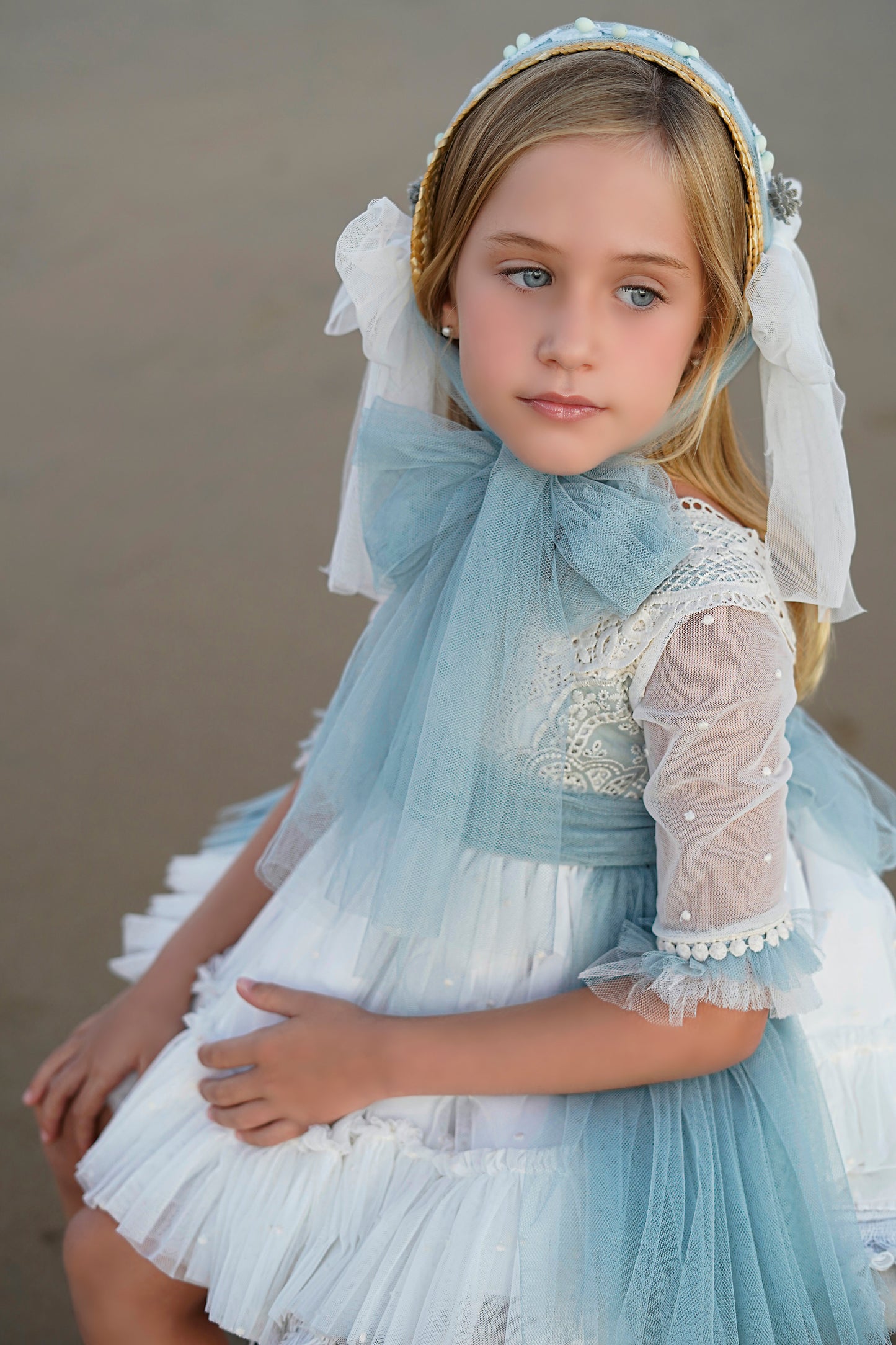 Vaikiška ceremoninė aukštosios mados suknelė LOCO