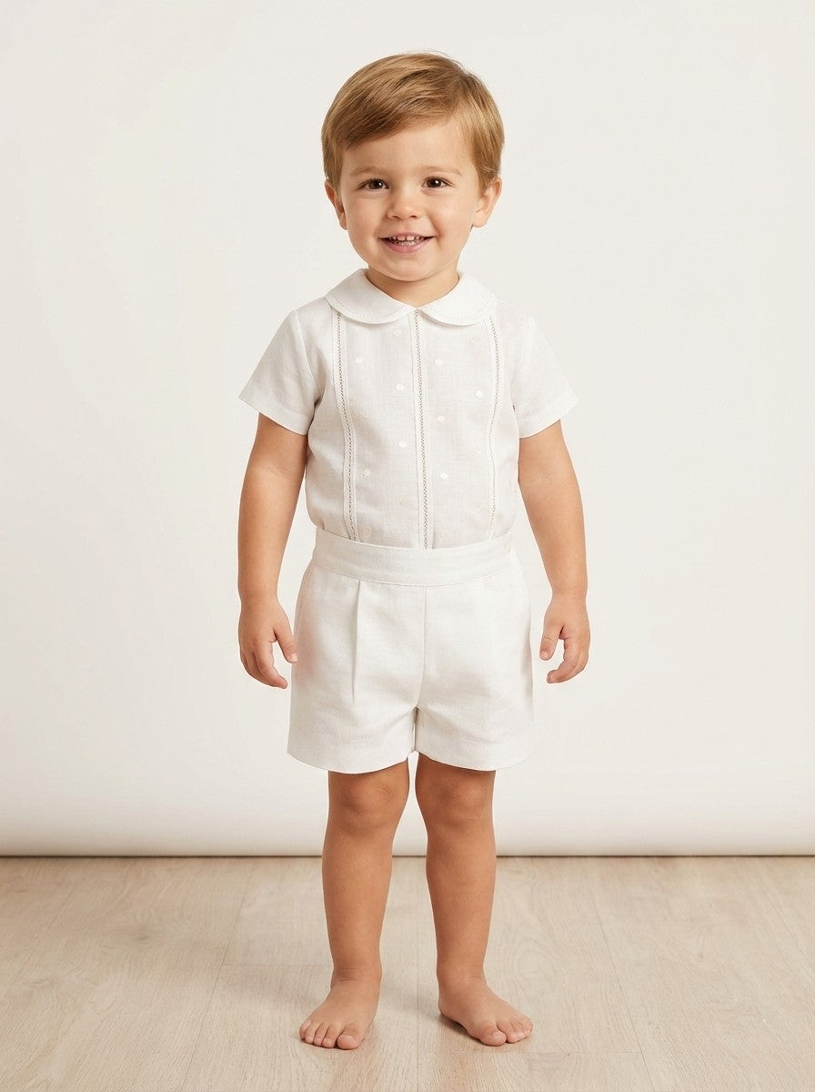 Elegantiškas krikšto kostiumėlis berniukui