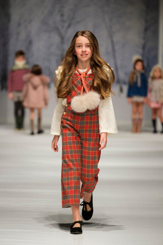 Vaikiškas kombinezonas su languotu raštu